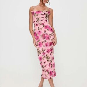 Ara Maxi Dress Pink Floral - US 4